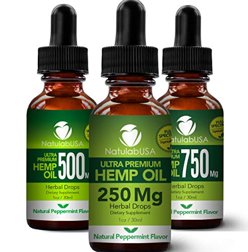 Book Cover Hemp Oil - Fast Results - Relieve Chronic Pain - Ultra Premium Hemp Extract - Pure Hemp Seed Oil - Better Sleep - Healthier Skin - Smoother Hair - 250mg - 1oz- Natural Peppermint Flavor