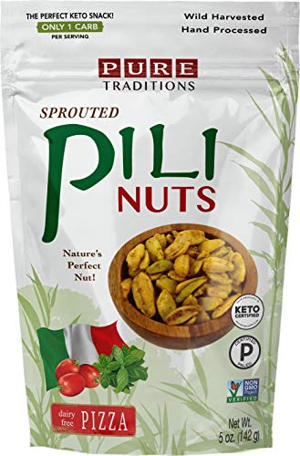 Book Cover Sprouted Pili Nuts, Pizza, Certified Paleo & Keto (5 oz)