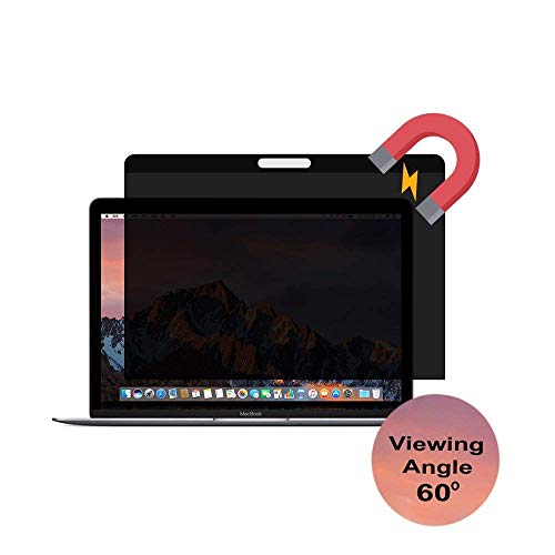 Book Cover Easy On/Off Magnetic Privacy Screen Protectors Filter for MacBook Air 13