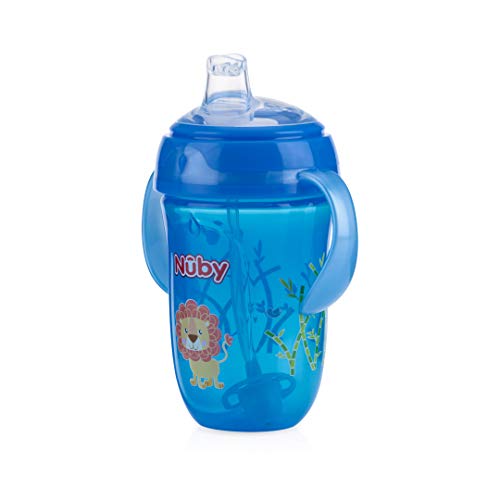 Book Cover Nuby 360 2 Handle Comfort Cup, Boy, 9 Ounce, Colors May Vary