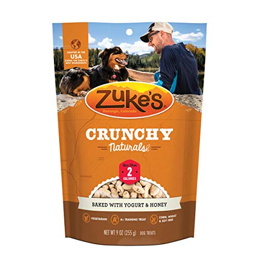 Book Cover Zuke's Crunchy Naturals 2s Baked with Yogurt & Honey Dog Treats - 9 oz. Pouch
