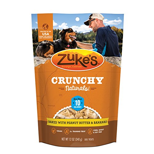 Book Cover Zuke'S Crunchy Naturals 10S Baked With Peanut Butter & Bananas Dog Treats - 12 Oz. Pouch