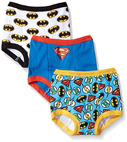 Book Cover DC Comics Padded Potty Training Pants with Superman, Batman, Wonder Woman and More with Success Chart & Stickers Sizes 2T, 3T, 4T