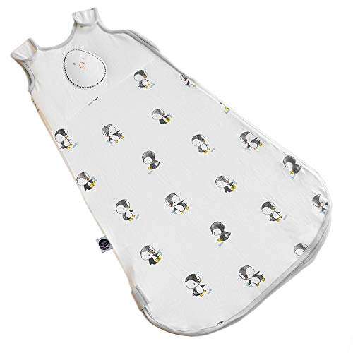 Book Cover Nested Bean Zen Sack - Gently Weighted Sleep Sacks | Baby: 6-15 Months | Bamboo Cotton Blend | Newborn/Infant Swaddle Transition | 2-Way Zipper | Machine Washable