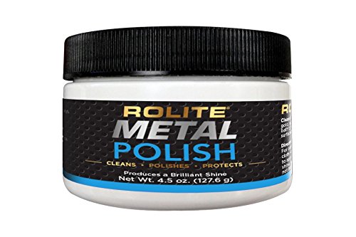 Book Cover Rolite - RMP45z Metal Polish Paste - Industrial Strength Scratch Remover and Cleaner, Polishing Cream for Aluminum, Chrome, Stainless Steel and Other Metals, Non-Toxic Formula, 4.5 Ounces, 1 Pack