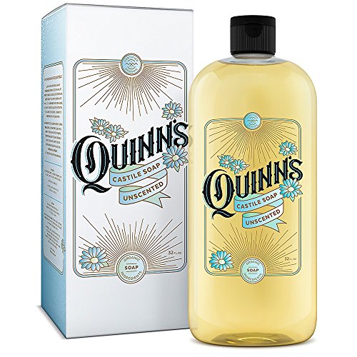 Book Cover Quinn's Pure Castile Organic Liquid Soap, 32 ounce (Unscented)