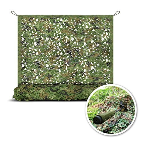 Book Cover StarQualityBargain Camo Netting - Woodland Military Mesh, Camouflage Mesh Netting, Perfect Camonetting for Camping Shooting Hunting, Military Themed Party Decoration
