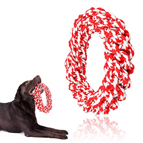 Book Cover Hinrylife Rope Toys for Large Dogs, Tug Rope Toy for Aggressive Chewers, 100% Cotton Indestructible Chew Toys for Large and Medium Dogs
