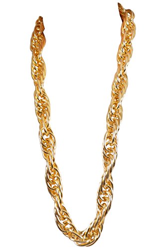 Book Cover Arsimus 40-Inch Heavy Gold Dookie Chain for 80s and 90s Rapper Costume