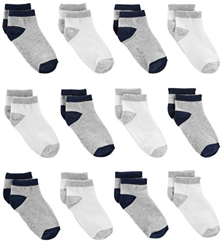 Book Cover Simple Joys by Carter's Unisex Baby 12-Pack Sock Ankle, Pack of 12