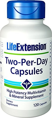 Book Cover Life Extension Two Per Day High Potency Multivitamin & Mineral Supplement Capsules