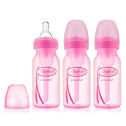 Book Cover Dr. Brown's Options Baby Bottles, Pink, 3 Count