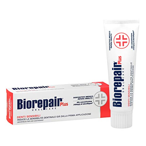 Book Cover Biorepair Sensitive Teeth Daily Toothpaste - 2.54 Fluid Ounces (75ml) Tubes (Pack of 3) [ Italian Import ]