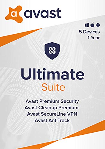Book Cover Avast Ultimate 2021 | Antivirus+Cleaner+VPN | 5 Devices, 1 Year [Online Code]