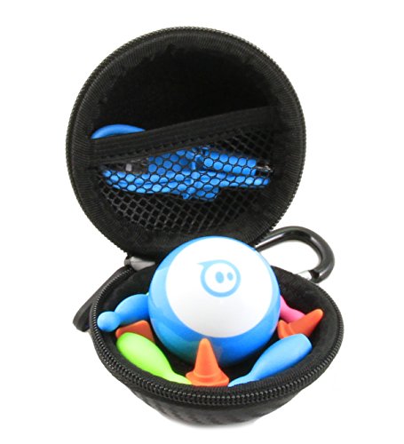 Book Cover CASEMATIX Toybox Carry Case Fits Sphero Mini App Controller Robot Ball, USB Charge Cable, Traffic Cones And Bowling Pins And Small Remote Accessories