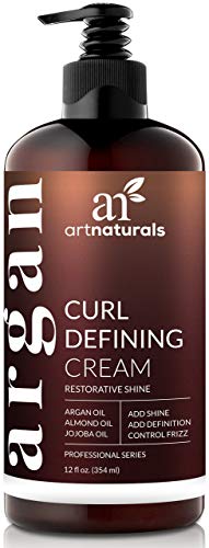 Book Cover ArtNaturals Curl Defining Cream - (12 Fl Oz / 355ml) - Curls Amplifier with Argan Oil - for Wavy and Curly Hair - Natural and Sulfate Free