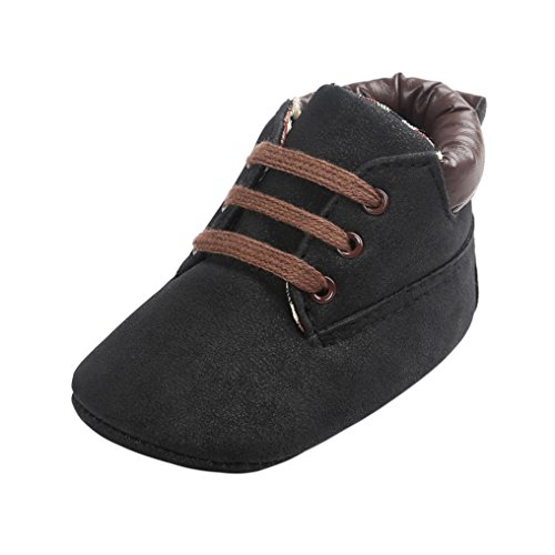 Book Cover LNGRY Baby Toddler Shoes Soft Sole Leather Shoes Infant Boy Girl Anti-Slip Shoes