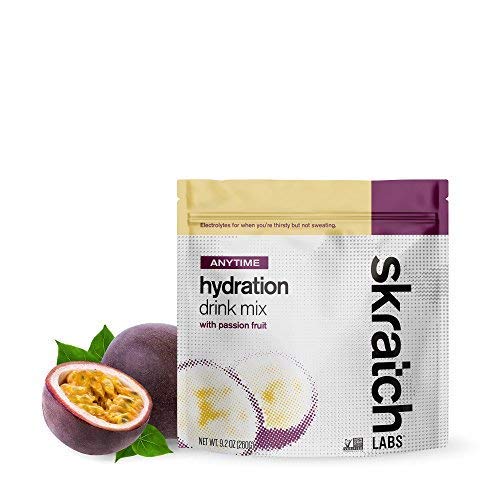Book Cover SKRATCH LABS Anytime Hydration Drink Mix, Passion Fruit, (9.2 oz, 20 Serving Bag) Natural Electrolyte Powder for Performance Anytime, Low Sugar, Gluten Free, Vegan, Kosher, Dairy Free
