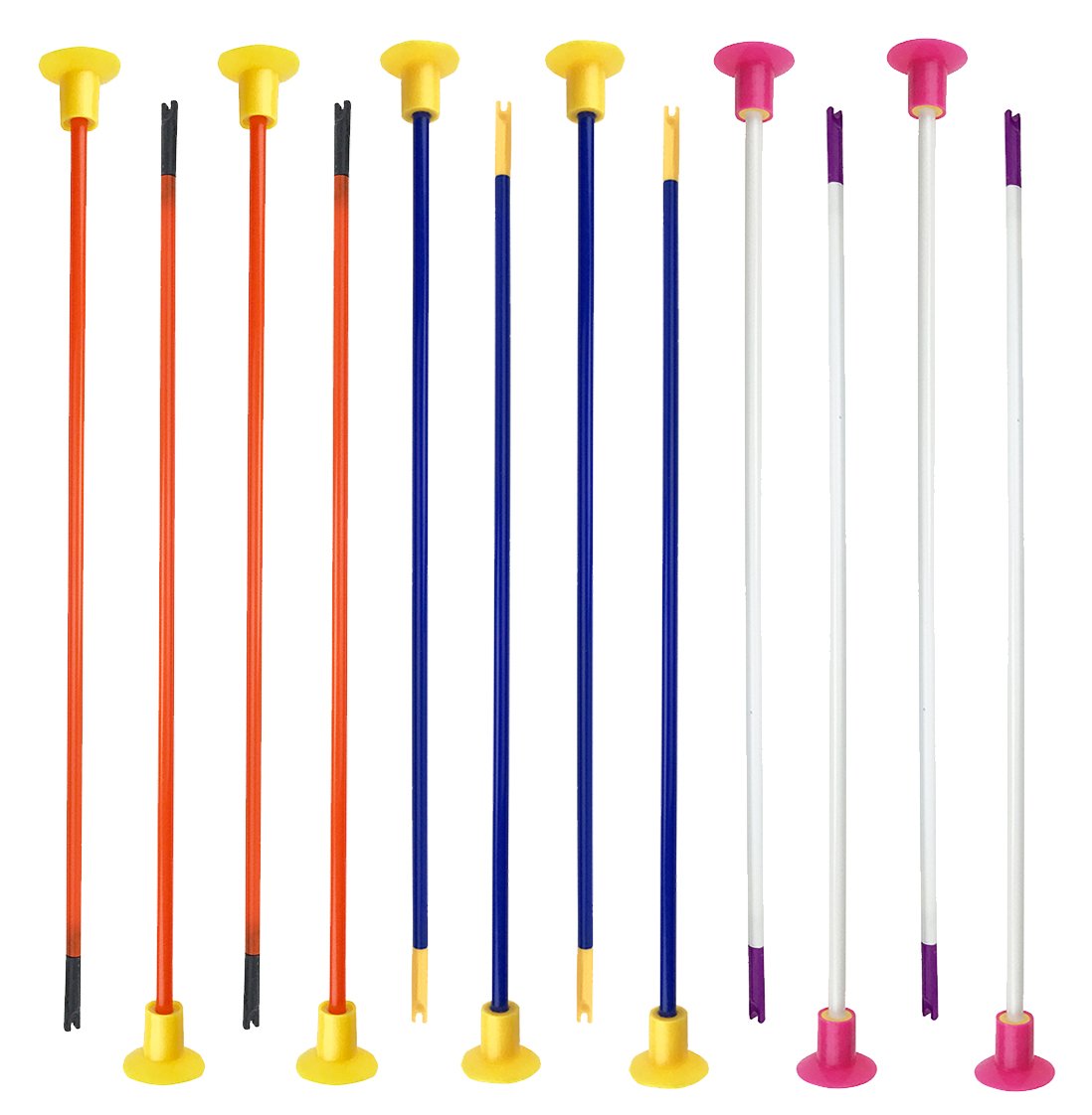 Book Cover Liberty Imports 12-Pack Replacement Suction Cup Arrows for Kids Archery Set - 16