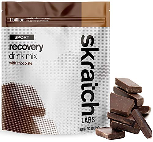 Book Cover SKRATCH LABS Sport Recovery Drink Mix with Chocolate, (21.2 oz, 12 servings) with Complete Milk Protein of Casein and Whey and Probiotics, Gluten Free, Kosher, Natural, Vegetarian
