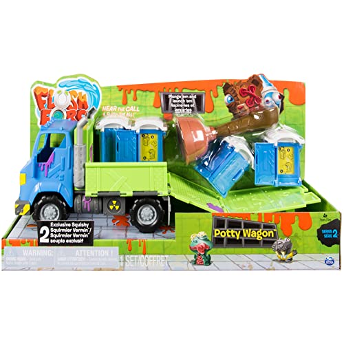 Book Cover Flush Force â€“ Series 2 Potty Wagon, with Gross Collectible Figures for Kids Ages 4 and Up (Colors/Styles May Vary)