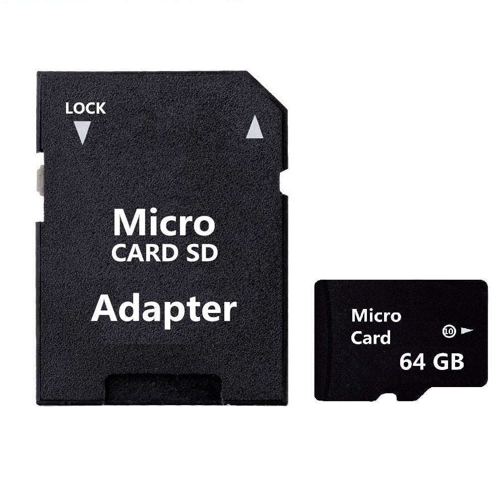 Book Cover High Speed 64GB SD Micro Card Class 10 Memory Card with Free Adapter, 64 GB Micro Memory SD Card for Camcorder, Mobile Camera, Mobile Phone, PSP Memory Card and Car Driving Record (64GB)