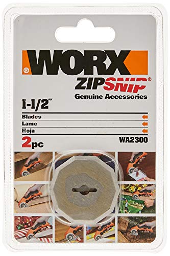Book Cover WORX WA2300 ZipSnip Replacement Blades for RC2600K,RC2601, RC2602, WX080L, WX081L (2 Pack)