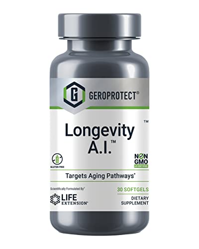 Book Cover Life Extension GEROPROTECT Longevity A.I. - Anti-Aging Supplement with Gamma-linolenic Acid (GLA) from Borage Seed Oil and Ginseng Extract for Stem Cell Health –Gluten-Free, Non-GMO – 30 Softgels