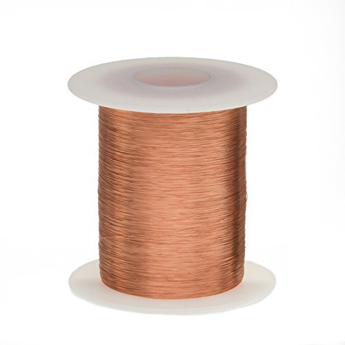 Book Cover Remington Industries 44SNSP.125 Magnet Wire, Enameled Copper Wire Wound, 44 AWG, 2 oz, 9975' Length, 0.0022