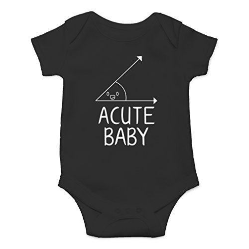 Book Cover AW Fashions Acute Baby - Math Lovers Nerd Cute Novelty Funny Infant One-piece Baby Bodysuit