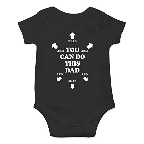 Book Cover AW Fashions You Can Do This Dad Cute Novelty Funny Infant One-piece Baby Bodysuit