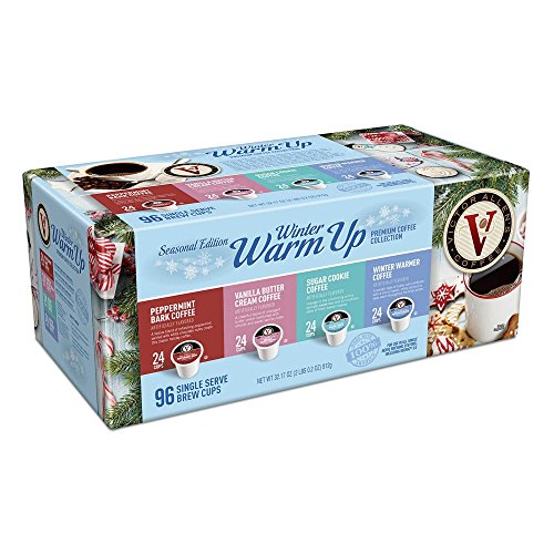 Book Cover Winter Warm Up Seasonal Edition for K-Cup® Keurig 2.0® Brewers, 96 Count Victor Allen’s Coffee® Single Serve Coffee Pods