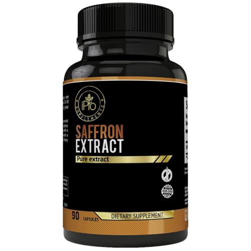 Book Cover Saffron Extract Capsules - Premium Saffron Supplements - 88.50 mg Pure Saffron Pills Made in The USA - 90 Capsules