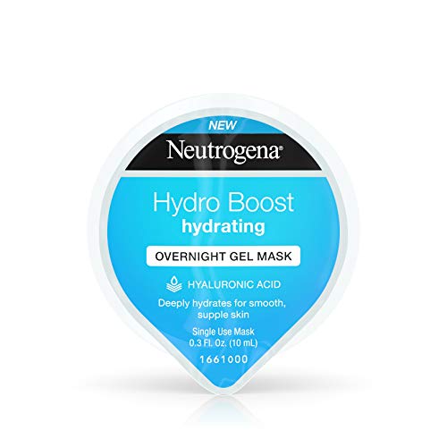 Book Cover Neutrogena Hydro Boost Moisturizing Overnight Gel Cream Face Mask with Hydrating Hyaluronic Acid, 0.3 fl. oz (Pack of 12)