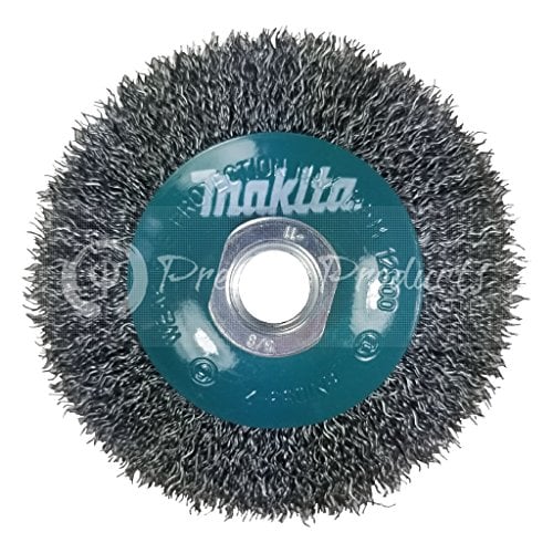 Book Cover Makita 1 Piece - 4 Inch Crimped Wire Wheel Brush For Grinders - Light-Duty Conditioning For Metal - 4