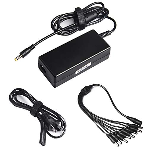 Book Cover New 12V 5A 60W DC Power Supply With a 8 Way CCTV Power Splitter Cable For CCTV Cameras,LED Srip Light