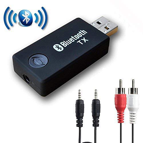 Book Cover Bluetooth Transmitter, YETOR 3.5mm Portable Stereo Audio Wireless Bluetooth Audio Transmitter, for TV, PC, MP3/MP4.USB Power Supply(TX9)
