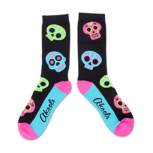 Book Cover Day of The Dead Holiday Novelty Socks for Men and Women - by Akselsâ€¦