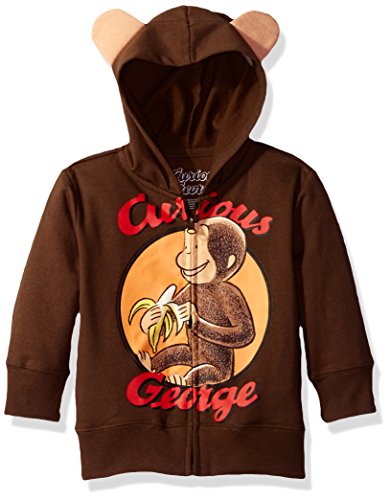 Book Cover Curious George Boys' Character Hoodie Hooded Sweatshirt