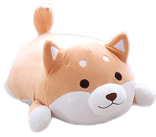 Book Cover MISS TUTU Shiba Inu Dog Super Soft Plush Throw Pillow Lifelike Animal Pillows Plush Toy