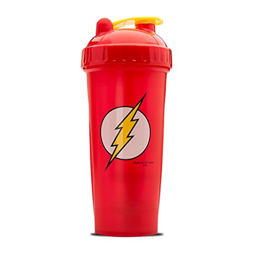Book Cover Performa Perfect Shaker - DC Comics Original Series, Leak Free Protein Shaker Bottle With Actionrod Mixing Technology For All Your Protein Needs! Shatter Resistant & Dishwasher Safe (Flash)