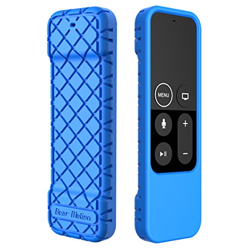 Book Cover Bear Motion Case for Apple TV 4K / 5th 4th Gen Remote Controller - Silicone Shock Resistant Cover for Apple TV 4K Siri Remote Controller (Case for Apple TV 4K / 5th 4th Gen Remote, Blue)