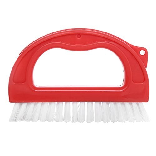 Book Cover Hiware Grout Cleaner Brush - Tile Joint Cleaning Scrubber Brush with Nylon Bristles - Great Use for Bathroom, Shower, Floors, Kitchen and Other Household