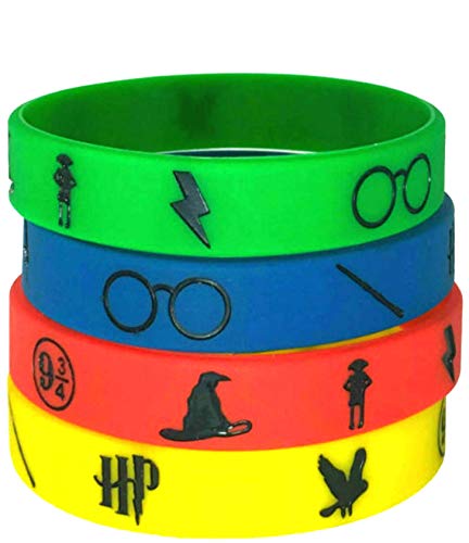 Book Cover 20 pc Harry Potter Silicon Wristbands / Kids Party Favors (Child, Harry Potter 4)
