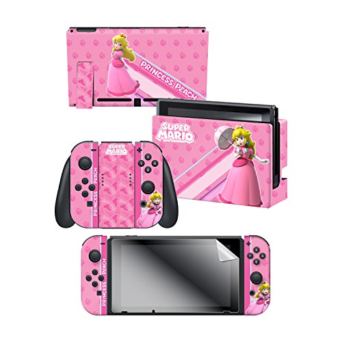 Book Cover Controller Gear Nintendo Switch Skin & Screen Protector Set, Officially Licensed By Nintendo - Super Mario 