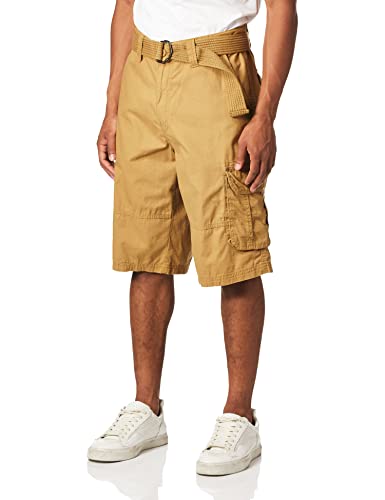 Book Cover Southpole Men's All-Season Belted Ripstop Basic Cargo Short