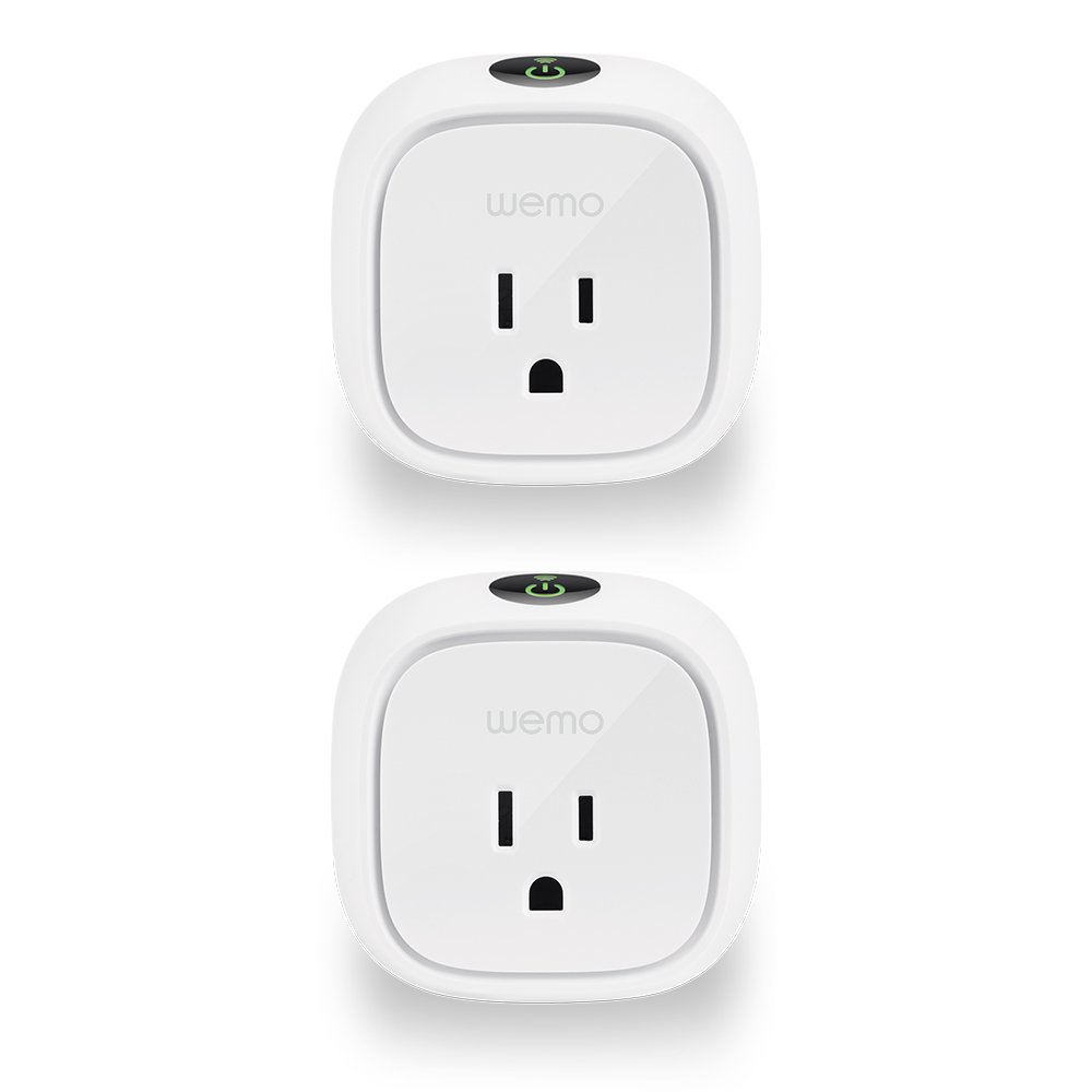 Book Cover WeMo (F7C029-BDL) Insight Smart Plug 2-pack, Control Your Lights and Manage Energy Costs From Anywhere, No Hub Required. Compatible with Alexa and the Google Assistant