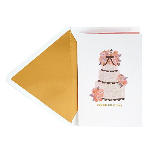Book Cover Hallmark Signature Wedding Greeting Card (Wedding Cake)