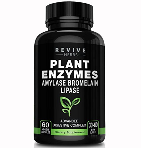 Book Cover Advanced Plant Based Digestive Enzymes - Aspergillopepsin, Amylase, Bromelain, Lipase, Protease, Papain & More - Supports Gastrointestinal & Immune Health & Overall Digestion