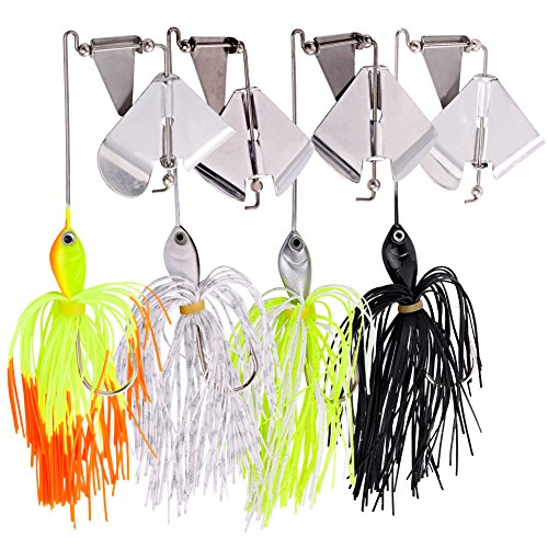 Book Cover Sougayilang Fishing Lures Buzzbait Spinnerbait Topwater Lure for Bass Pike Fishing